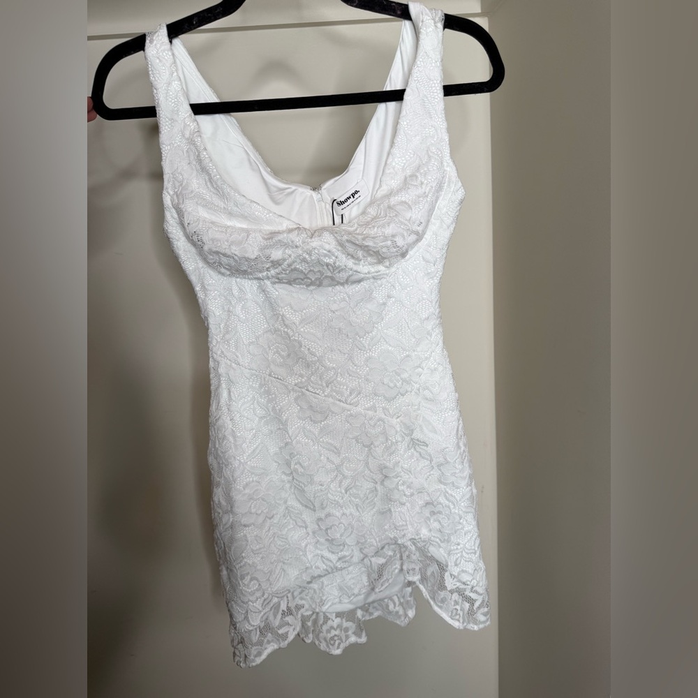 Showpo White Lace Dress